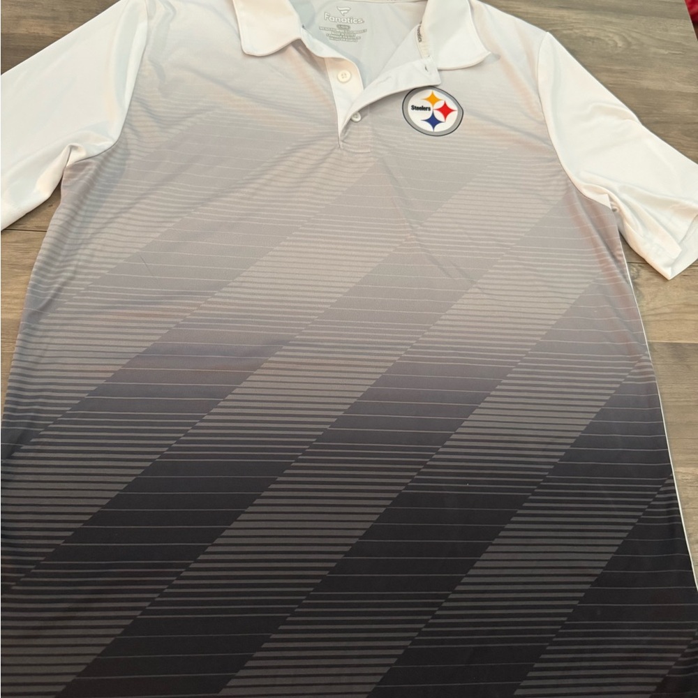 NFL Pittsburgh Steelers Men’s Fanatics Polo Shirt Size Large
